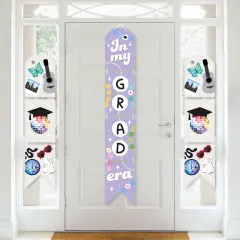 Big Dot of Happiness In My Grad Era - Hanging Vertical Paper Door Banners - Graduation Party Wall Decoration Kit - Indoor Door Decor