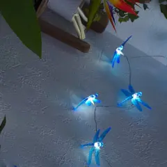 LED String Light with 16 Lights Outdoor Dragonfly Design