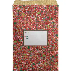 Pack/6: Christmas Party Theme Mailing Envelope