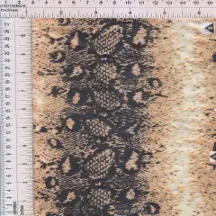 Satin Snake Skin Print Fabric 100% Polyester, 57/58&Prime; Wide TAUPE