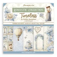 Stamperia Double-Sided Paper Pad 8"X8" 10/Pkg-Timeless