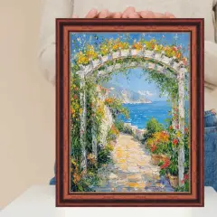 Certificate Gloss Walnut Wood With Gold Lip Picture Frame 20x30 frame