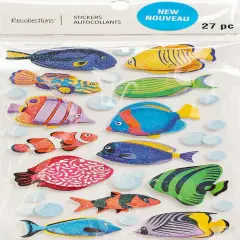 Recollections Tropical Fish Dimensional Stickers