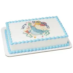 Lets Seal-abrate! Summer PhotoCake&reg; Edible Cake Topper Icing Image,