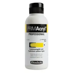 Schmincke Primacryl Professional Fluid Acrylic - Cadmium Yellow Light, 250 ml bottle