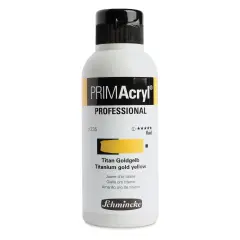 Schmincke Primacryl Professional Fluid Acrylic - Titanium Gold Ochre, 250 ml bottle