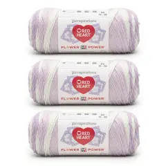 Red Heart All in ONE Flower Power Yarn 24 Pack-Wisteria