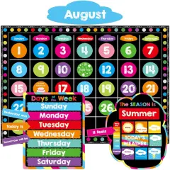 99 Pcs Calendar Bulletin Board Set