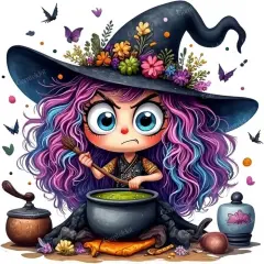 Witch Diamond Art Kits for Adults,DIY Halloween Diamond Art Diamond Painting Kits