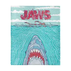 Universal Jaws Silk Touch Throw Blanket Squiggle Poster