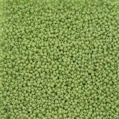 John Bead 11/0 Opaque Dyed Solgel Czech Glass Seed Beads, 250g Green