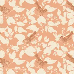 Blackberries Thrush in Apricot (wfg-77612) | Wild Forgotten | Bonnie Christine | Art Gallery