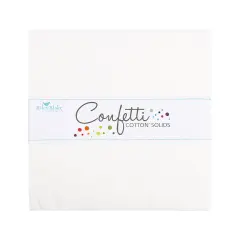 Confetti Cotton 10" Square Pack (Layer Cake / 10" Stacker) in Cloud byfor Riley Blake (10-120-CLOUD-42)