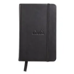 Rhodia Hardcover Webnotebook - Black, 3-1/2" x 5-1/2", Dot Grid