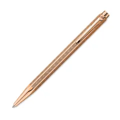 Caran d'Ache Ecridor Chevron Ballpoint Pen - Rose Gold