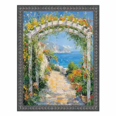 Slim Gotham Black Beaded Picture Frame 13x13 frame