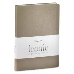 Hahnemuhle Iconic Premium Notebook - Dot Grid, A5, Taupe, 192 Pages