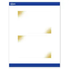 Avery Printable Rectangle Postcards with Sure Feed Technology, Pre-Printed Gold Blush Pattern, Matte White, 4" x 6", Laser & Inkjet Compatible, 20 Total, Great for Branding, Marketing, and Events