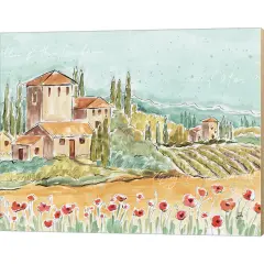 Tuscan Breeze I No Grapes by Daphne Brissonnet 20" x 16" Canvas Wall Art