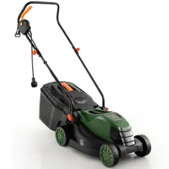 Costway Electric Corded Lawn Mower 12-AMP 14-Inch Walk-Behind Lawnmower with Collection Box
