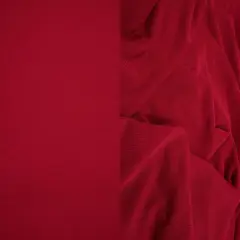 1 Yard Slinky Rib 1x1 Solid Knit Fabric 240 GSM, 52/54&Prime; Wide Polyester Spandex Blend RED