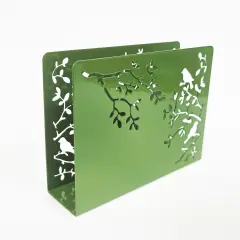 Mango Steam Songbird Tabletop Napkin & Letter Holder for Home, Kitchen, Restaurants Green