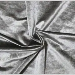 1 Yard Velvet Upholstery Fabric Soft 100% Polyester for Curtains Drapes Bedding & D&eacute;cor Grey