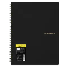 Maruman Mnemosyne Notebook - Black, A4, Lined