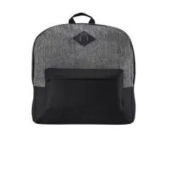 Port Authority&reg; Retro Laptop Backpack Hthr Grey/Blk