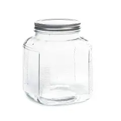 Anchor Hocking Replacement Butter Churn Jar with Brushed Stainless Steel Lid