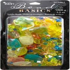 CousinDIY Acrylic Bead Mix 5.9oz-Tropical