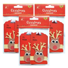 Pack of 3 - Little Birdie Christmas Gift Tag 10/Pkg-Reindeer