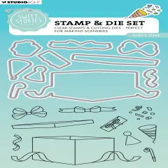Studio Light Sweet Stories Stamp & Die Set-Nr. 79, Party Time