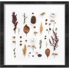 Panoramic Modern Shadow Box 1" Depth Black Frame - UV Acrylic, Backing, Hanging Hardware