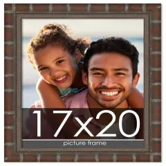 17x20 Modern Bamboo Picture Frame with UV-Resistant Acrylic & Acid Free Backing, Available in5 Finishes - Gold, Silver, Brown, Black, and Natural