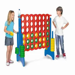 Feber Mega 4 In-Line Game (Primary Color) for Indoor or Outdoor Play