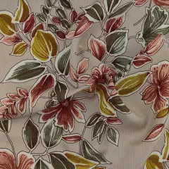 1 Yard Cement Rayon Slub Fabric Soft Breathable Material for Casual Dresses Shirts 55/56" Width