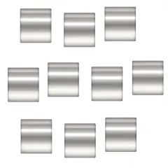 JewelrySupply Crimp Tube Seamless 1x1mm Sterling Silver (10-Pcs)