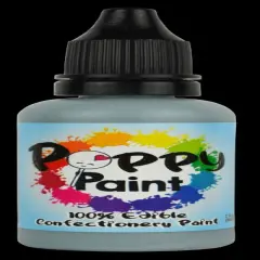 Poppy Paint Gray Edible Food Color for Cake Decorating and Chocolate