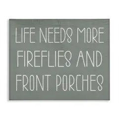 Stupell Industries Fireflies & Front Porches Canvas Design by Lil' Rue