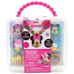 Tara Toy: Necklace Activity Set - Minnie Mouse - 160pcs, DIY Jewelry Kit, Create 5 Disney Junior Character Charm & Bead Necklaces, Mix & Match, Kid 3+