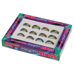 Stainless Steel Mood Rings Include 12 Units