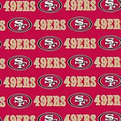 Licensed NFL San Francisco 49ers Cotton 70404-D Fabric by the Yard