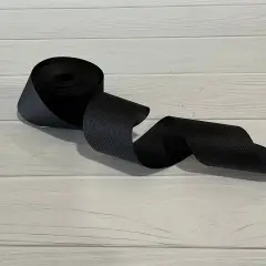 Black Water Resistant Canvas 1.5&rdquo; Binding - 10yd Rolls