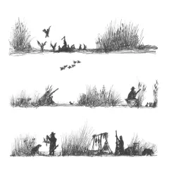 Duck Hunting Edible Cake Border