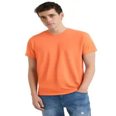 Tultex&reg; Fine Jersey Crew Neck Short Sleeve T-Shirt Coral