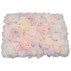 6x 60x40cm Silk Rose Artificial Flower Wall Panel Wedding Backdrop Decoration