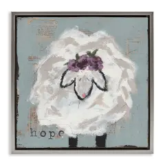 Stupell Industries Uplifting Hope Sheep Floating Frame, design by Cassandra Cushman