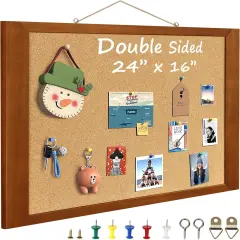 Cork Boards for Wall 16&rdquo; x 24&rdquo;(Brown)
