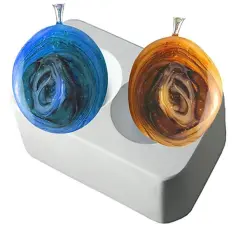 7" x 4.5" x 3.5" Two Cast-a-Cab Melt Pot Glass Fusing Kiln Mold